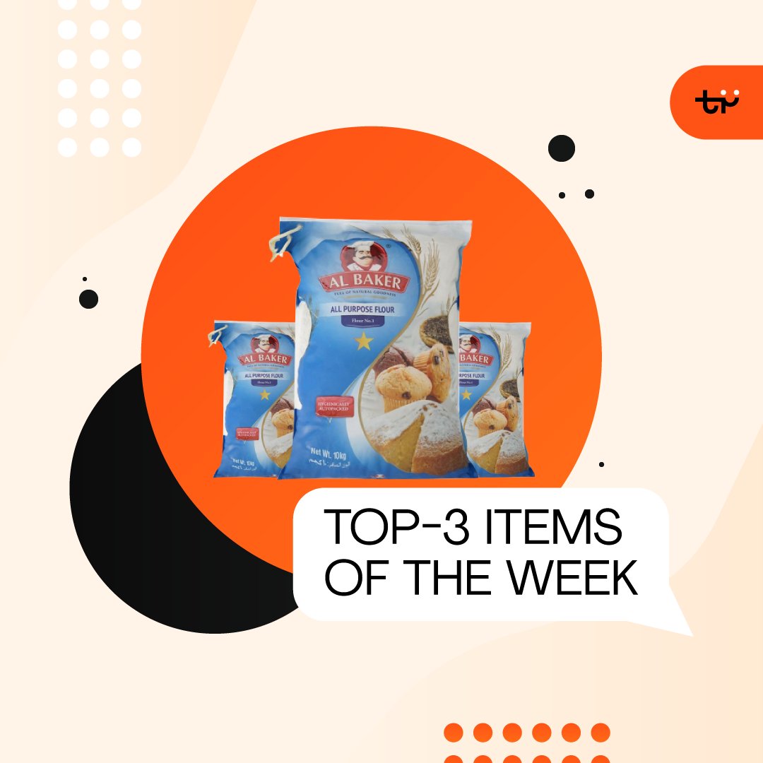 “There are too many great deals” said no one ever 🤫
So we are happy to present to you our weekly selection of TOP-3 ITEMS!  🤩
 
🔥Flour All Purpose, Al Baker - just AED 3.2/kg  
🔥Chicken Liver, LAR, Frozen - just AED 2.5/box 
🔥BBQ Sauce 510 GM, Amar - just AED 6.5/pack
