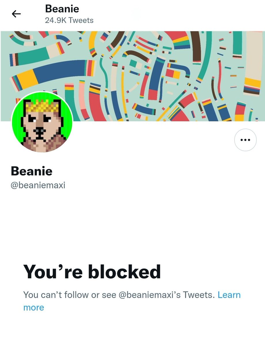 CryptoNFTs's tweet image. Called out @beaniemaxi for his scams...I have been in the NFT space for over 2 years. He is behind the largest NFT scams in the history of NFTs.

I wear this block as a badge of honor.