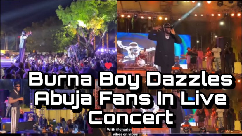 Kelechiic's tweet photo. Watch the African Giant Burna Boy’s performance in his live concert in Abuja as he thrills the crowd, see scintillating performances, sometimes without backup singers and instrumentalists.  Here - https://t.co/APlV5eRLlC #BurnaLiveInLagos #BurnaLiveInAbuja #Burnaboy @burnaboy https://t.co/tXfFokjwjW