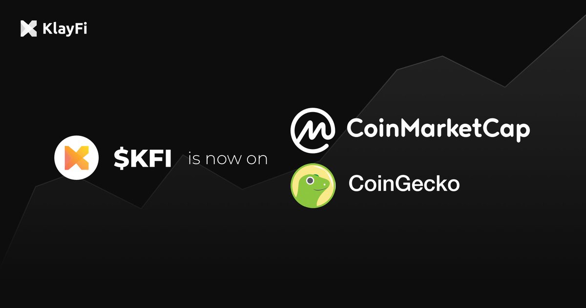 KlayFi_official's tweet photo. Hello, #KlayFi Guardians
$KFI, our governance token, is listed on both @CoinMarketCap and @coingecko

Now, $KFI live data is available for every crypto user

@klaytn_official #KFI #Listing #DeFi https://t.co/Cur3F705CJ