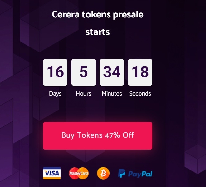 CERERAtoken's tweet photo. The CERERA team offers you a unique opportunity to immerse yourself in creating all the events and become an integral part of the project.
‼️ You can buy CERERA tokens at the most favorable conditions during the pre-sale for 0.01 USD per token ‼️
#btc #bitcoin #cerera #crypto https://t.co/lr6d8Wo2gq