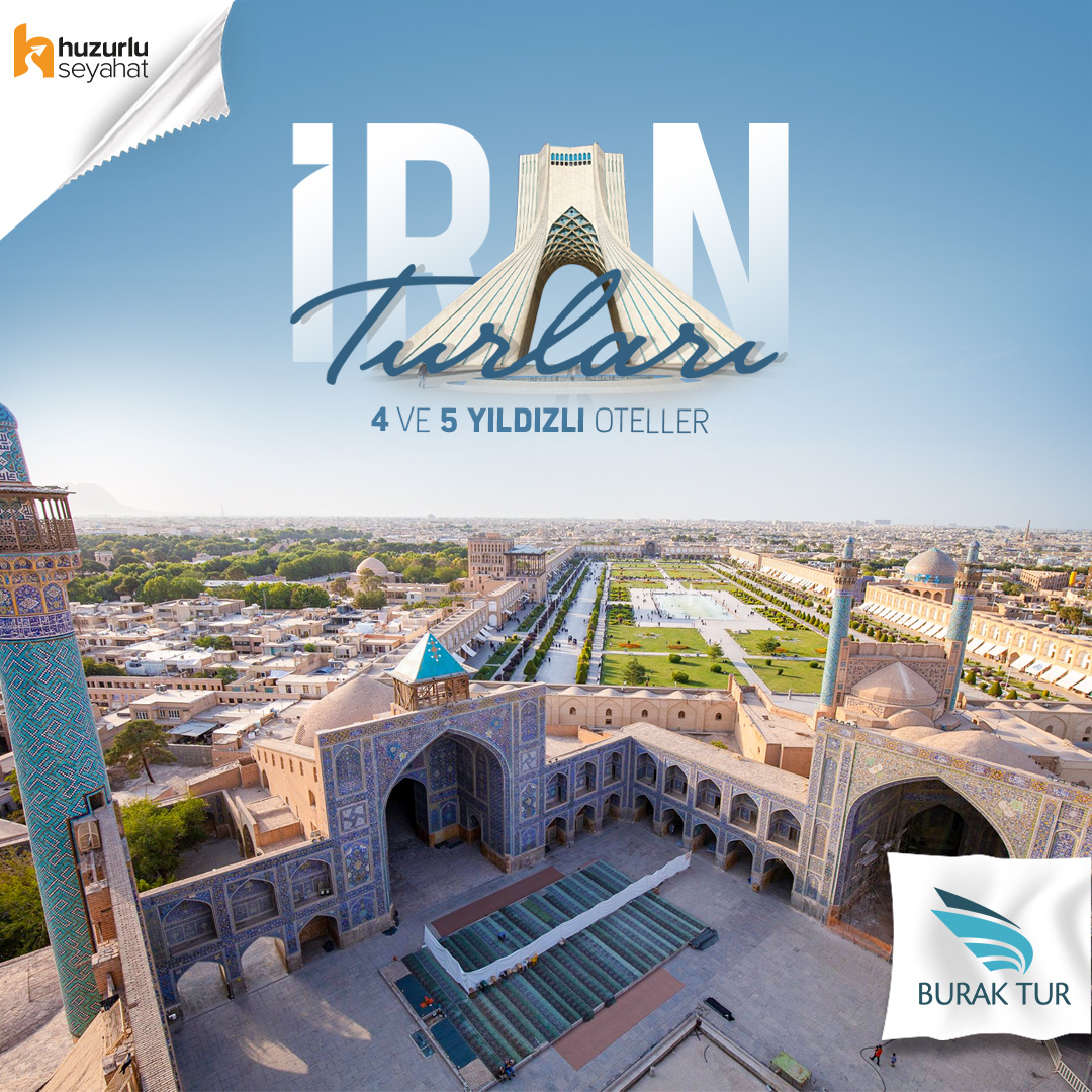 ✈ İran Turları 🌍
💶 449€'dan başlayan fiyatlarla
🗺️ Vizesiz
📌 3 farklı tur programı
🏢 4 ve 5 yıldız kalitesinde otellerde konaklama
💶 Erken rezervasyonda kişi başı 50€ indirim

Detaylı bilgi ve rezervasyon için: buraktur.com/iran-yurtdisi-…