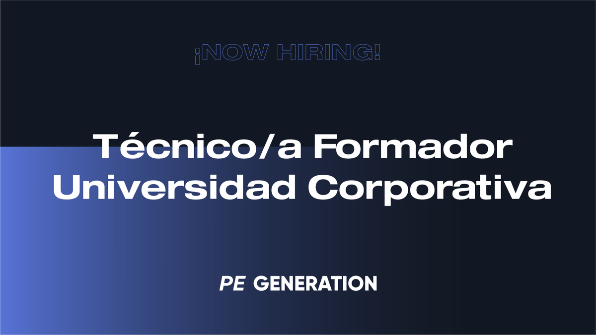 PE_EasyToDrive's tweet photo. 🔊 Now hiring!

Buscamos Técnicos/as Formadores que quieran unirse a #PEGeneration ⬇️

¿Tienes experiencia en la docencia de producto técnico tanto presencial como en e-learning?

¿Experiencia trabajando en áreas de energía, electricidad o telecomunicaciones?

⬇️⬇️⬇️ https://t.co/JySe4iVaUQ