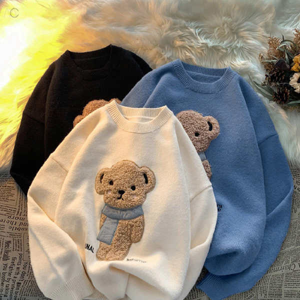 Mocolist_shop's tweet image. 【男女兼用】絶対欲しい熊柄長袖セーター
商品番号：【12151】
詳細はこちら►
urlnb.com/EZUTRKvI
#熊柄
#男女兼用
#配色
#セーター