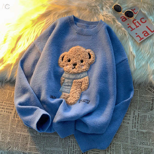 Mocolist_shop's tweet image. 【男女兼用】絶対欲しい熊柄長袖セーター
商品番号：【12151】
詳細はこちら►
urlnb.com/EZUTRKvI
#熊柄
#男女兼用
#配色
#セーター