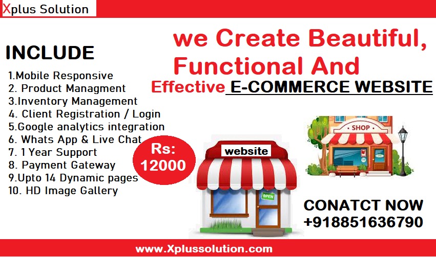 xplus_solution's tweet image. we create beautiful, functional and effective E-commerce Website
Xplussolution.Com
Contact us - 8851636790
#xplussolution #WebsiteDesign #PPC #webdeveloper #hosting #domains