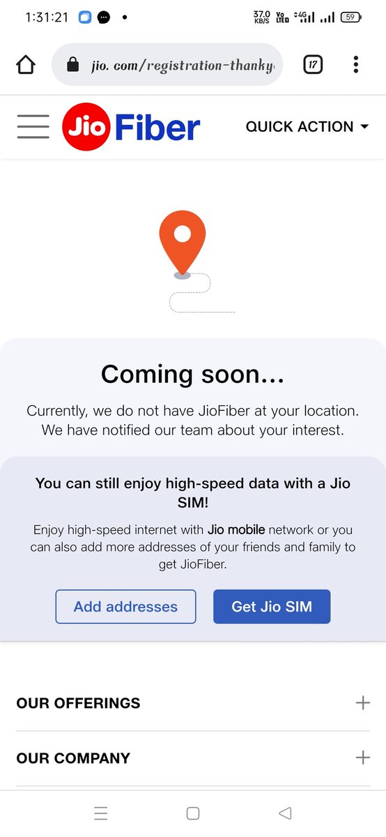 SourarKumar's tweet photo. @JioCare When coming https://t.co/lXyv6q98WG