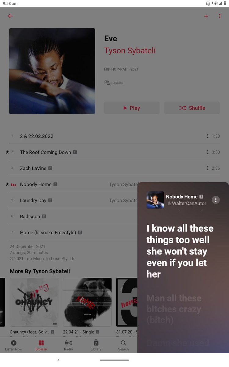 redElkay's tweet photo. @TysonSYBATELI where have you been this project 'Eve' is hella lit cant wait for 22/02/2022. Keep keeping on dawg. https://t.co/uNkiOu96Xd