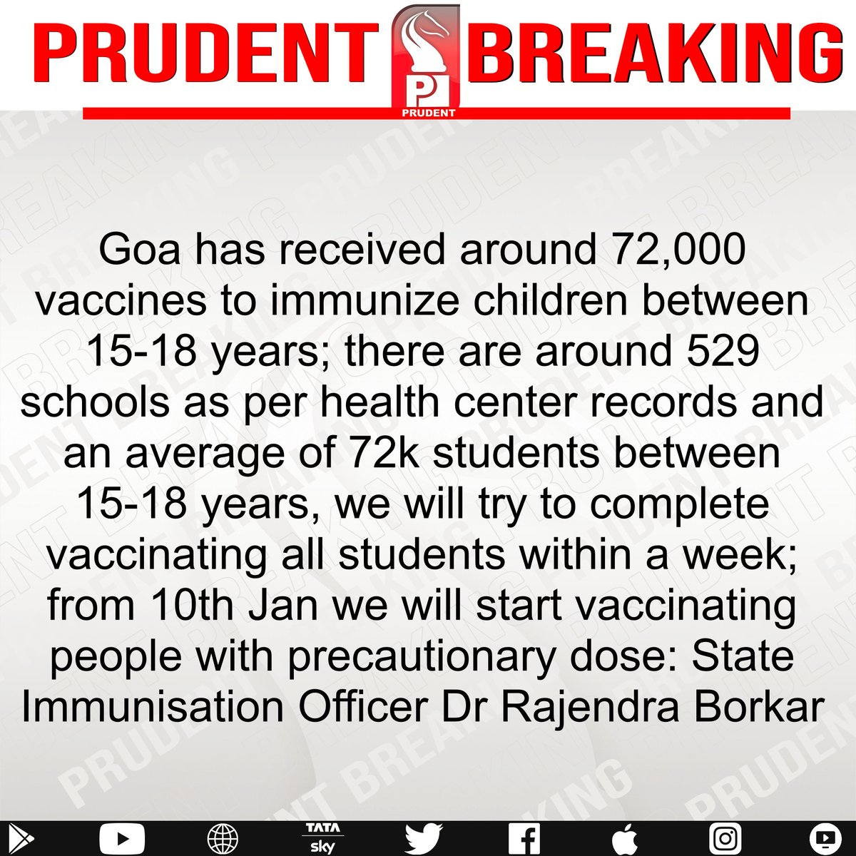 prudentgoa's tweet photo. #Goa #Health #Covid19 https://t.co/wSyjvKW5ml