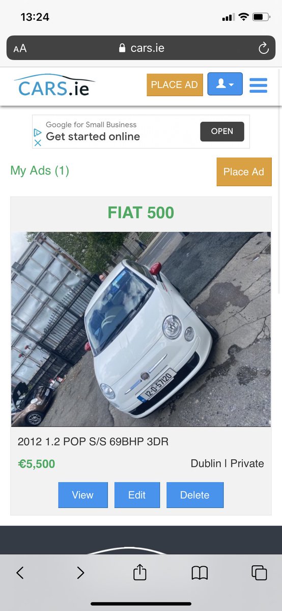 ravawithava's tweet photo. Join #fiat500 Twitter and buy my beautiful baby so I can afford to eat in London 😌😌😌😌😌 https://t.co/XJeyl6t0Qc