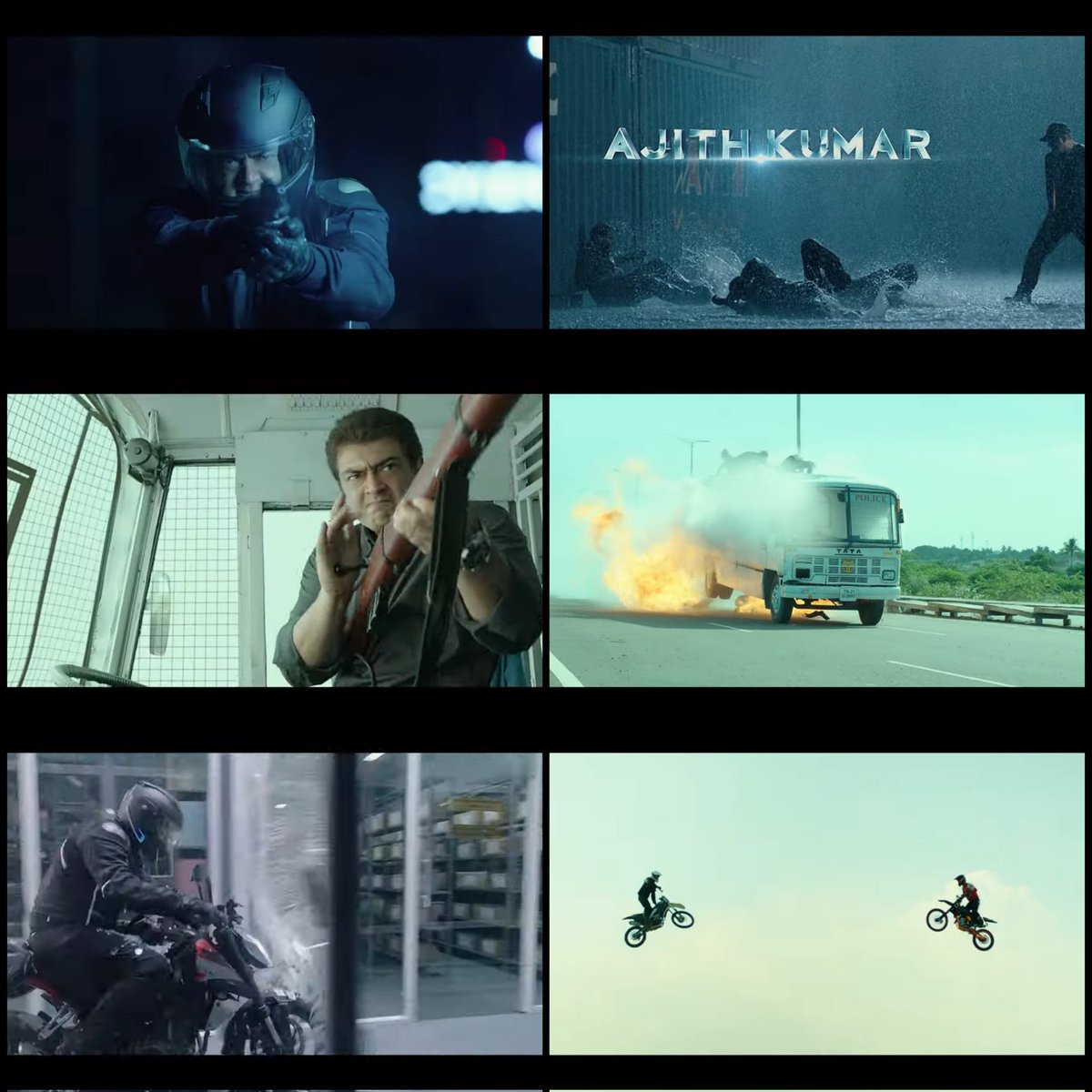 iammoviebuff007's tweet photo. #Valimai - Action Sequences looks top class..🔥🔥 Vera level making..👌 Marana waiting for that Rain Fight, Highway chase &amp; the Building chase.🔥 Can clearly see all the stunts are performed by #Ajith &amp; #Ajith only.♥️ Especially that glass breaking one.🤯 #VALIMAITrailerFeast 🎊 https://t.co/njAx1IWhqE
