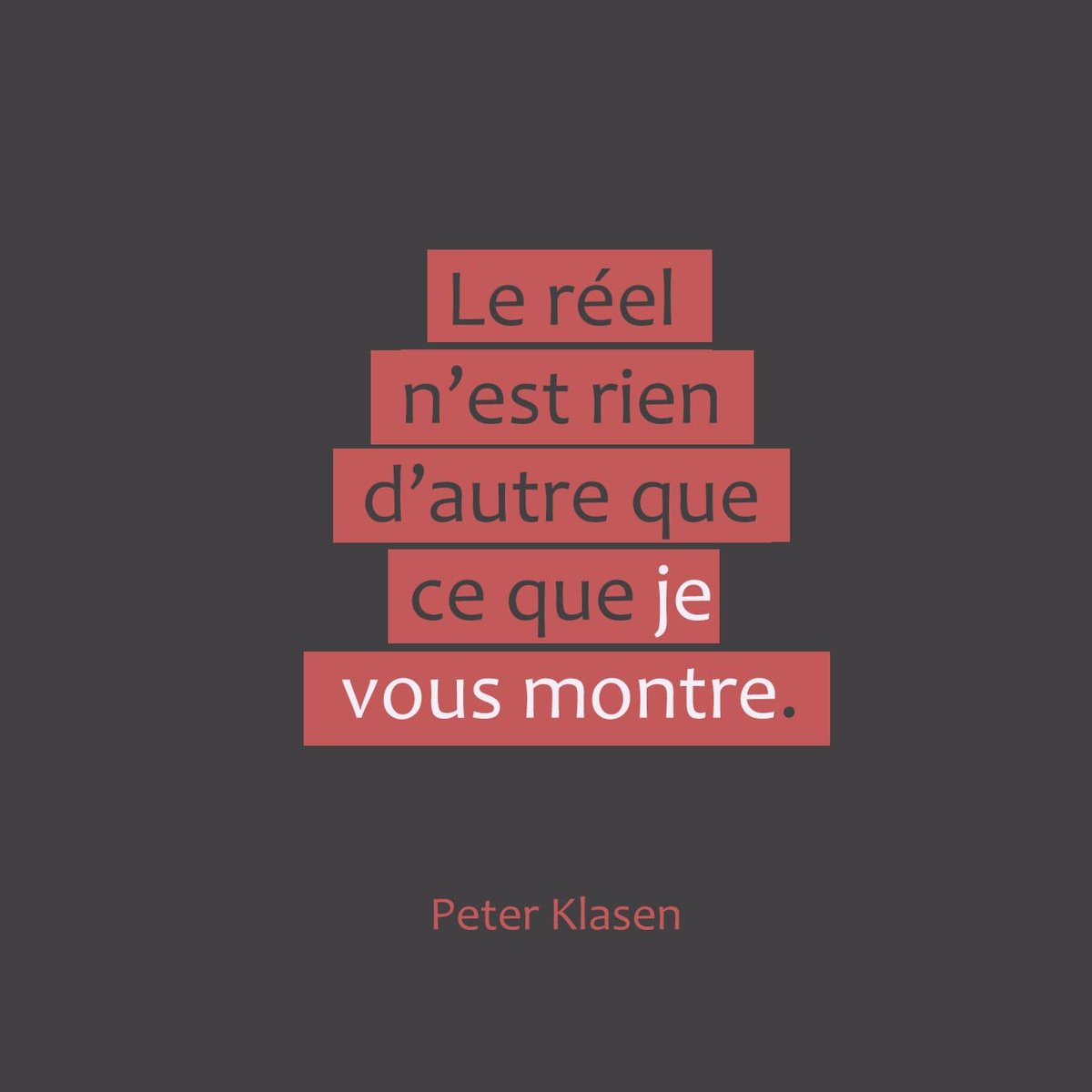 Le réel n’est rien d’autre que ce que je vous montre.
Peter Klasen

#art #arte #kunst #artinfo #artnews #fineart #artcontemporary #artinspo #happyartistmovement #artgram #citation #reels #autre