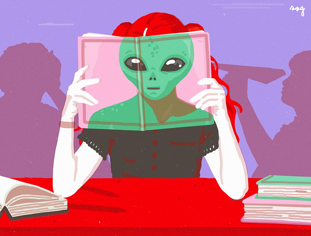 #alien 📕💚🔭

[illo di @suzygentili ]