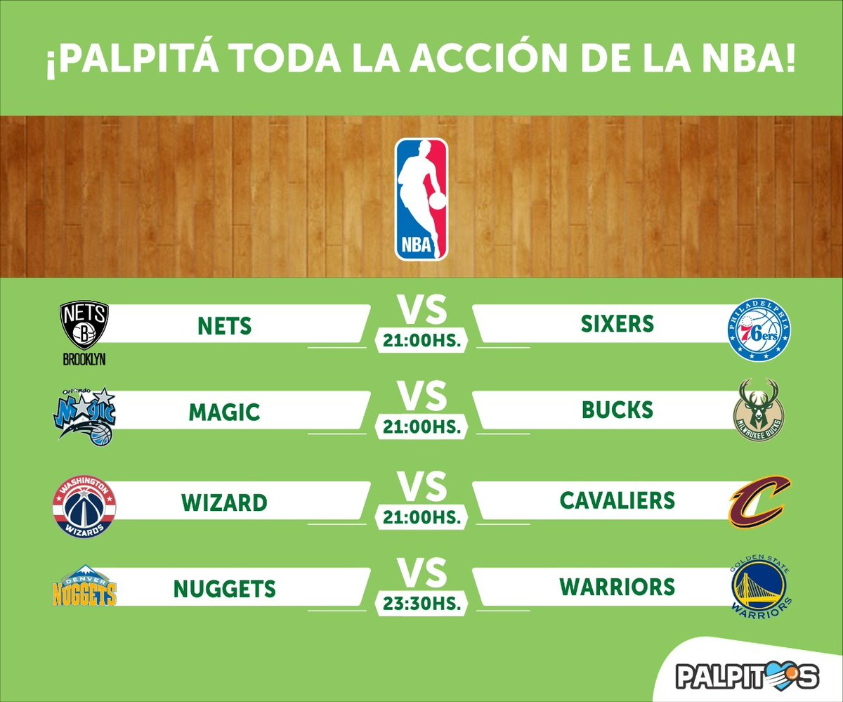 💪 ¡Jueves con mucha acción en la #NBA! 🏀 ¿Quiénes serán los ganadores de estos partidos? ¡Aprovechá la #PromoCombinadaBásquet de <a href="/palpitosok/">Pálpitos</a> y ganá mucho más! ➡️ bit.ly/3z8t2Up