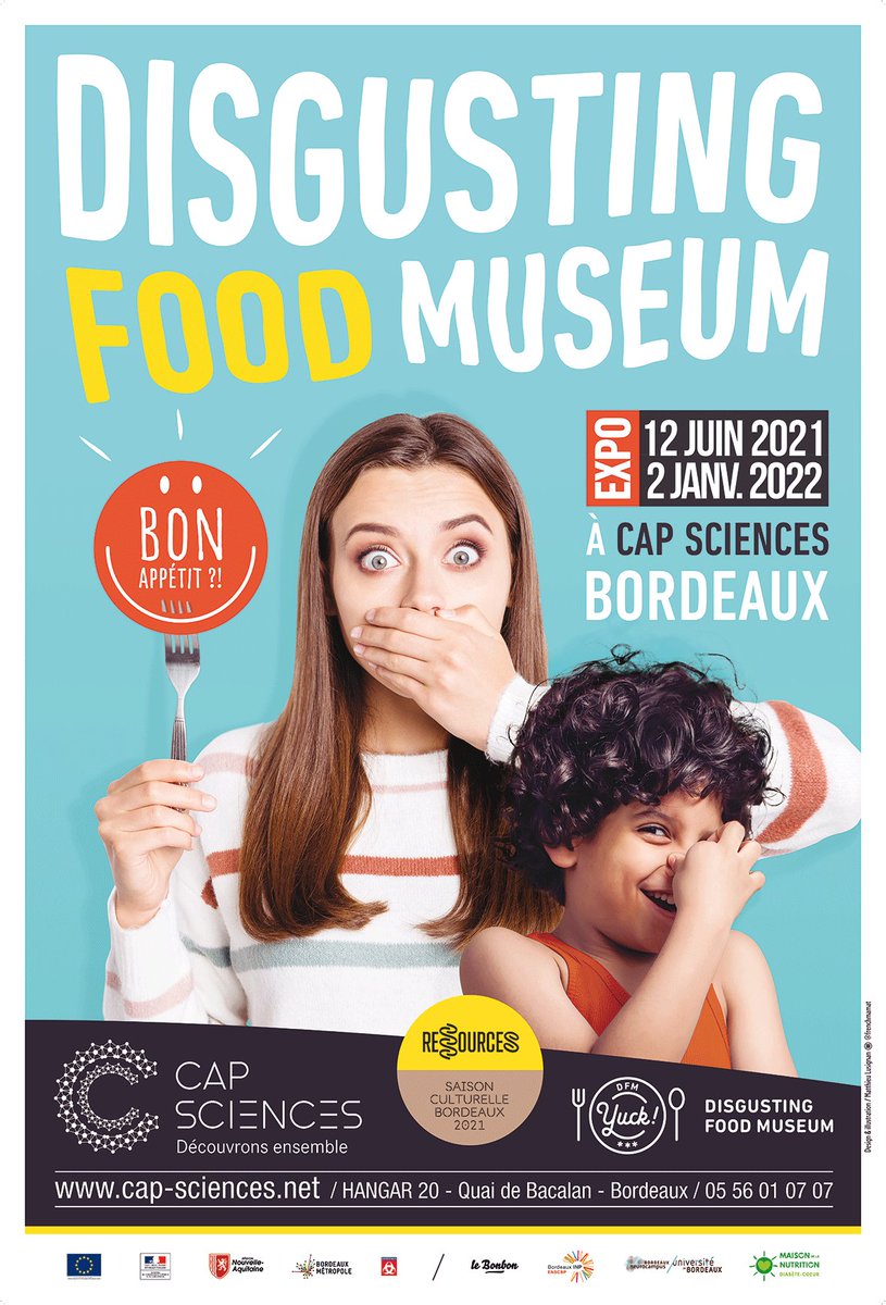 capsciences's tweet photo. [ #DisgustingFoodMuseum 🍽 ] DERNIER JOUR avant fermeture 🚨
Dernière chance de déambuler de table en table entre fromage puant, soupe de tortue, insectes ou encore œufs de cent ans... 🤢

👉Place à l'expo #Mathissime dès le 8 janvier 2022 !

En savoir + 👉https://t.co/B8gIv9pLJn https://t.co/SkOZypJgwq