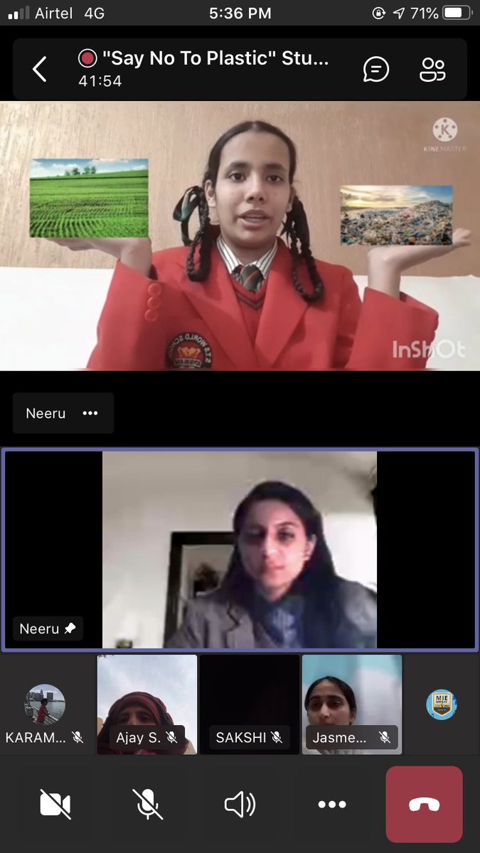 Meena07471409's tweet photo. “A step toward better tomorrow”
    ❌SAY NO TO PLASTIC ❌
#STSIANS Students Led Project showcase webinar 💻📖.

 @STSWSRAJGOMAL @RiseUp4SDGs @cbseindia29 @Prabhjo60556013 @musicadc2013 https://t.co/k9FEU06ygl