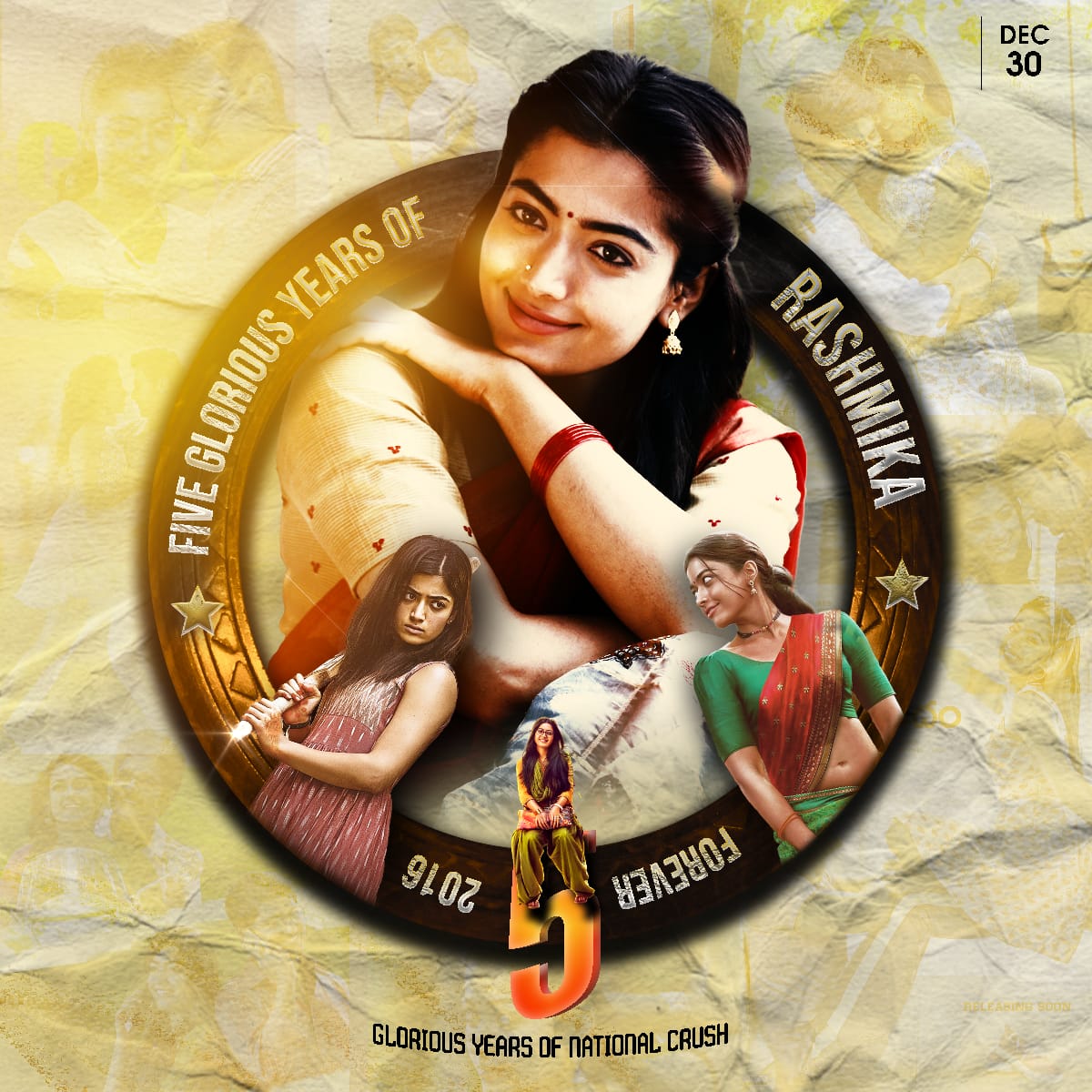 hunaizzzzz's tweet photo. Happy to launch the CDP to celebrate 5 Glorious Years of Rashmika🔥

Congratulations for all your success and hard work @iamRashmika ❤️

Wishing you best and looking forward to see many more interesting roles you play..✨

#5GloriousYearsOfRashmika
#RashmikaMandanna https://t.co/7r0UMBJeBz