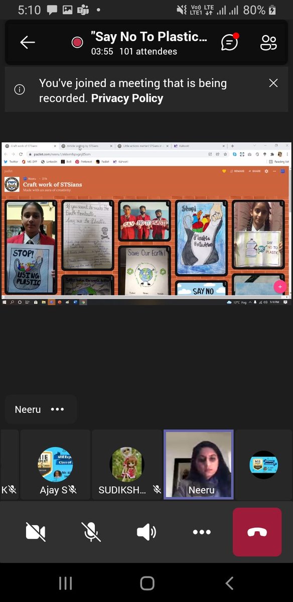 AkritiS44718705's tweet photo. Today @STSWSRAJGOMAL organized 1st webinar on 'Say no to plastic' with 110 attendees  @MicrosoftTeams @KhullarY @Prabhjo60556013 @Neeru0005 @Meena07471409 @raminde94301780 @RubinderG https://t.co/iSlBDsBR3n