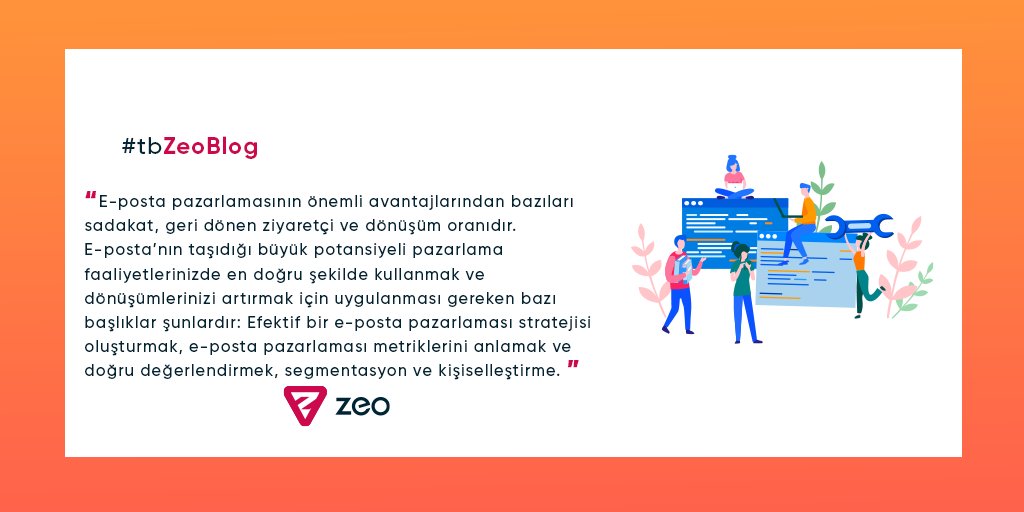 zeoagency's tweet image. 📩 Günlük hayatımızın vazgeçilmez bir parçası ve dijital pazarlamanın önemli kanallarından biri olan e-posta pazarlamasını kullanarak dönüşümlerinizi artırmak için uygulanması gereken 10 adımı anlattığımız blog yazımızı hemen okuyun!👇
zeo.org/tr/blog/10-mad…

#tbzeoBlog #email