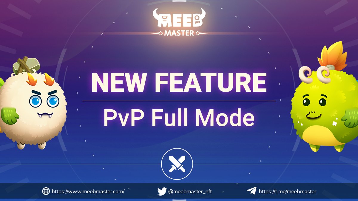 meebmaster_nft's tweet image. Meeb Trainers, get ready 'cause the upcoming battles will be full of excitement!! 🤩🤩

What's new?! 💥
PvP Full Mode
New Rewards Systems 

Find out more in the article 👇link.medium.com/YX3Gyjntpmb 

#MeebMaster #NFTgame @0xPolygon @BinanceChain