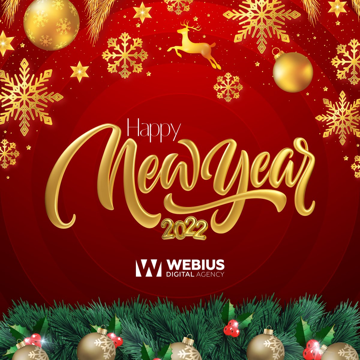 webiusdigital's tweet photo. Tüm dostlarımıza ve iş ortaklarımıza mutlu, sağlıklı ve bereketli bir yıl diliyoruz!
#WebiusDigital #HappyNewYear https://t.co/N4KksaqI7X