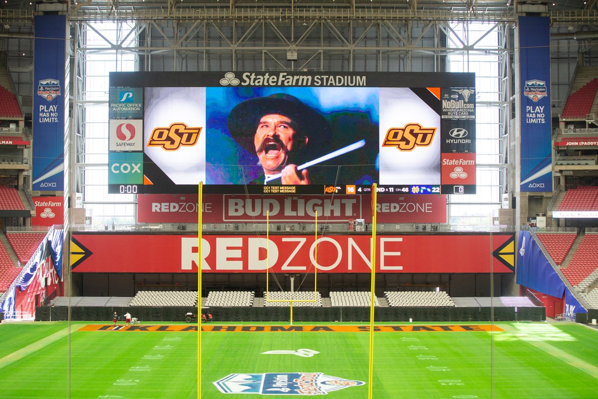 CowboyFB's tweet photo. Hell's coming with us.

#LetsRide I @Fiesta_Bowl https://t.co/GcGD3MB33H