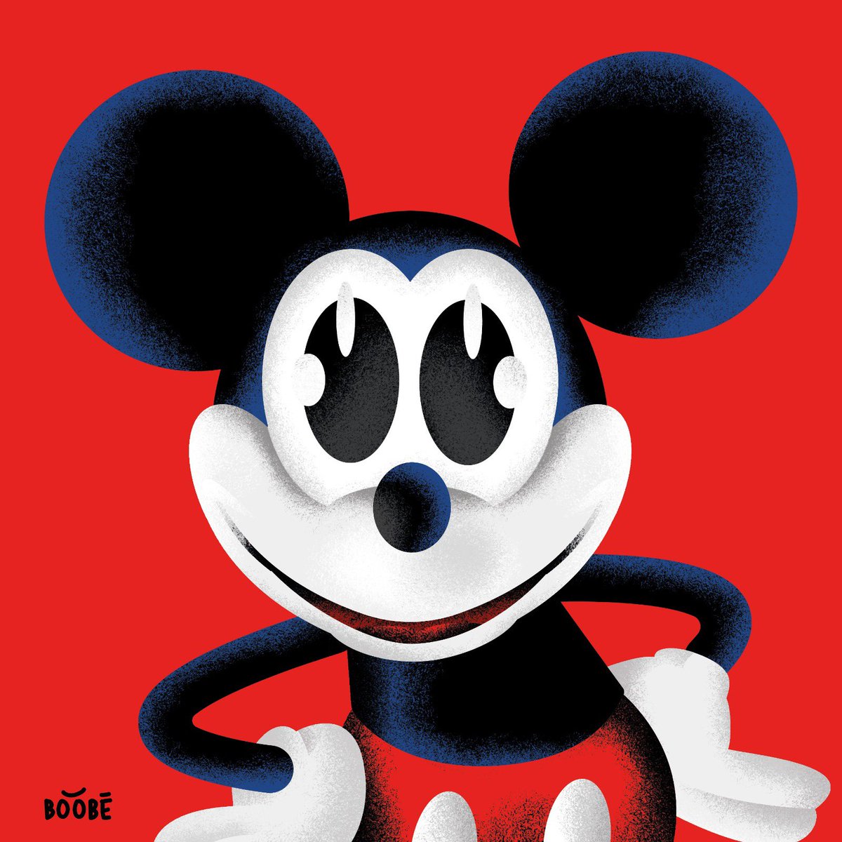 BoobeNft's tweet photo. Did you know that before he was a mouse Mickey was a bunny called Oswald? After all, is Mickey really a mouse? Even if Mickey became a hedgehog it would remain Mickey, a concept, a childhood memory, a pop culture hero, a pop-artwork.

This series is a tribute to @NILIcoins https://t.co/3N2YJ4PSkP