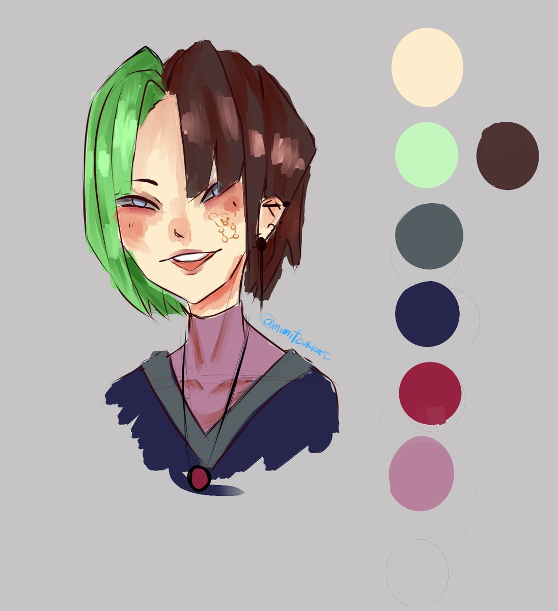 06Mxxnlight's tweet photo. New baby¡¡¡!!!! 
I did him with an instagram challenge
#OC  #artchallenge  #artist  #digitalartists  #green #artistsupport #art  #arte #artista #ocs https://t.co/Yqz7LZxjCA
