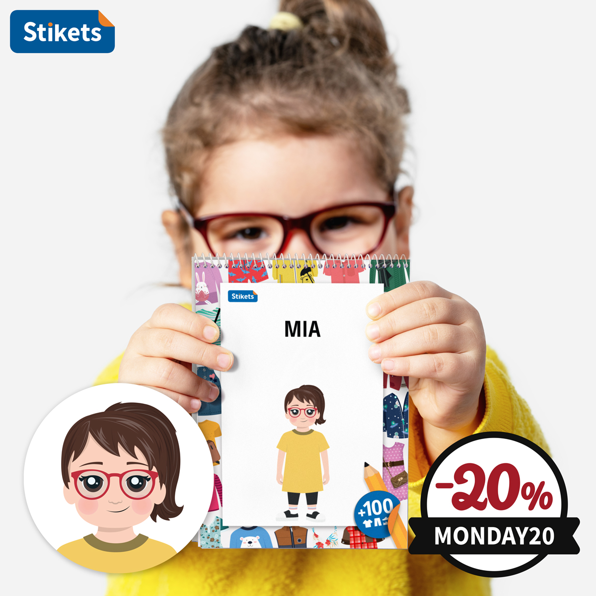 stikets_uk's tweet photo. Did you know that personalised books are ideal for developing emotional intelligence 😊and encouraging a passion for reading? 
Discover the new Stikets personalised stories 📖 with the avatar of your child! Get -20% discount with the code MONDAY20: https://t.co/84s8MOGAt9 https://t.co/LwHpMv0LNm