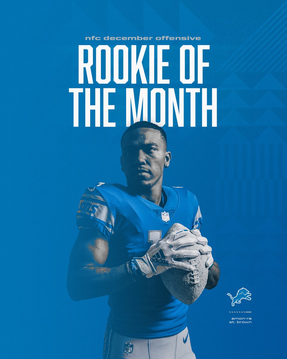 A December to remember! 

Congrats to <a href="/amonra_stbrown/">Amon-Ra</a> for being named the NFC Offensive Rookie of the Month for December ☀️🏈