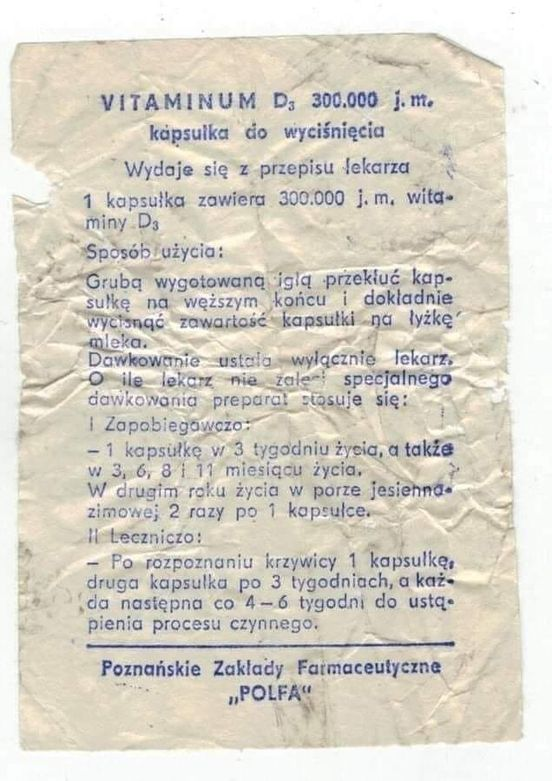 annagaranin's tweet photo. Facebook: Sławomir Bogusław Czech

Stara ulotka, Witamina D3 i zalecana dawka 300.000 j.m (IU)
Dzisiaj Big Pharma i mafia WHO zaleca 400 IU dla niemowlaka i 2000 IU dla osoby dorosłej. https://t.co/QGglnmtKbi