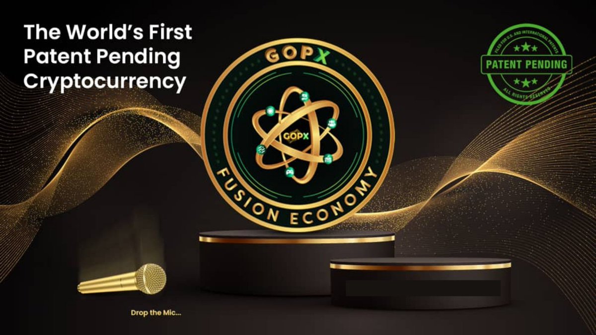 gopxxtoken's tweet photo. The GOPX Token is bringing it’s Patent Pending, Stable &amp; Self-Consuming Token to the World creating a true Fusion Economy. 

#token #cryptocurrency #altcoin #GOP #Gophers #GOPX https://t.co/g9Lxf4El8k