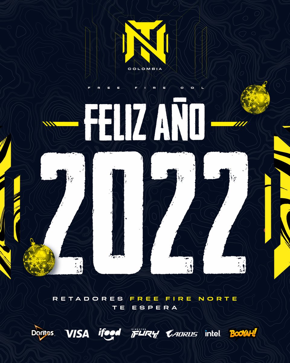 Feliz año sobrevivientes 🎇 

¡El 2022 llega recargado con nuevas competiciones! 

Has que este sea tu año, junto a tu escuadra y postulate a #RetadoresFF Norte 😎⭐ 

Más Info en: bit.ly/RetadoresFF

#FFCol