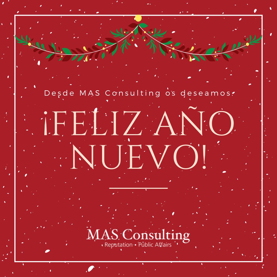 Desde MAS Consulting os deseamos un feliz año nuevo. 🎄