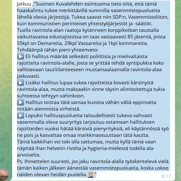 Punapääoma sai kolauksen kilpeensä kun Restelin nerokas idea varastaa yksityisten ravintoloitsijoiden elämäntyö sai loppujen lopuksi nolon lopun. Yhtiö deletoi ostoilmoituksensa kotisivuiltaan.