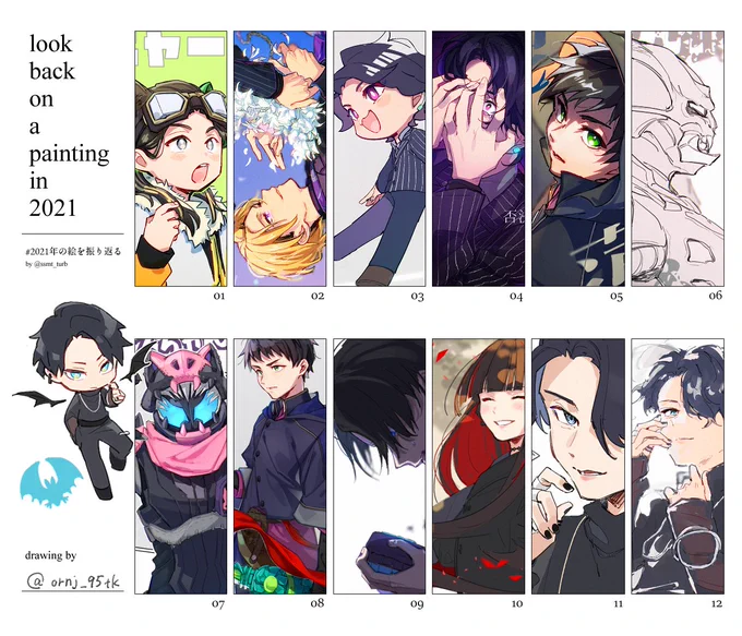 #2021年の絵を振り返る 

推しには幸せになってほしいと痛感した1年だった 
