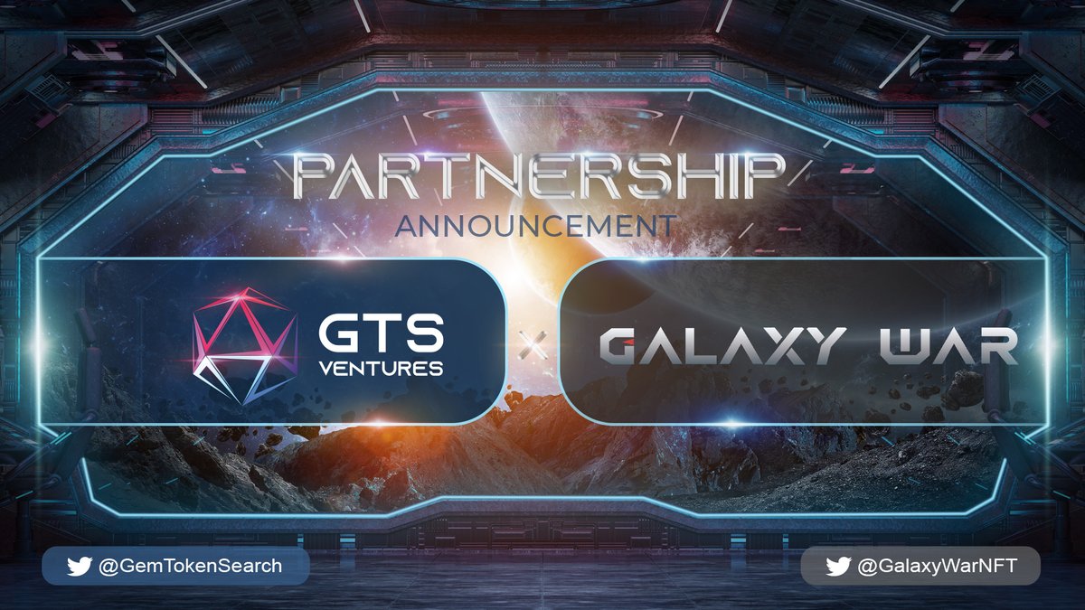 GTS_Ventures's tweet photo. 🎇@GemTokenSearch  x  @GalaxyWarNFT🎇

🤝Partnership announcement!🤝

#GalaxyWar offers a unique gaming experience by combining #blockchain mechanics with traditional game mechanics. All assets are directly owned by players, and can be traded.
#Solana  #BSC #OEC #Avalanche https://t.co/fWJ65mB36S