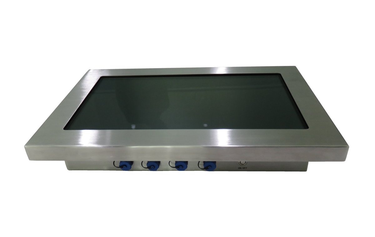 ITDDisplay's tweet image. ITD&apos;s 15.6&quot; Full IP67/IP69K Stainless Steel PCAP Touch Panel PC
● Intel i3-8145U, TPM 2.0 Supported
● Full IP67, IP69K optional
● Default Waterproof I/Os: 2*USB, 1*RS232, 1*RJ45, 1*DC 12V
● Waterproof Power Supply included 
#ruggedpanelpc #IP69K #IP67 #IP65