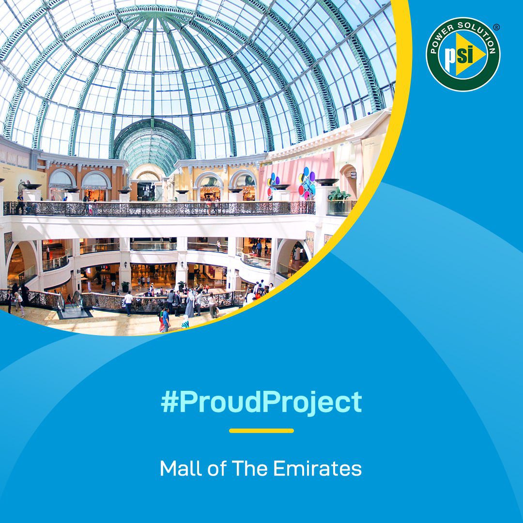 powersolutionme's tweet photo. This weeks #Proudproject features the prestigious Mall of Emirates. Spread over an area of  255,489 square meters, the multi-level shopping mall currently features more than 630 retail outlets, 7900 parking spaces, https://t.co/mPUPK0Kee0