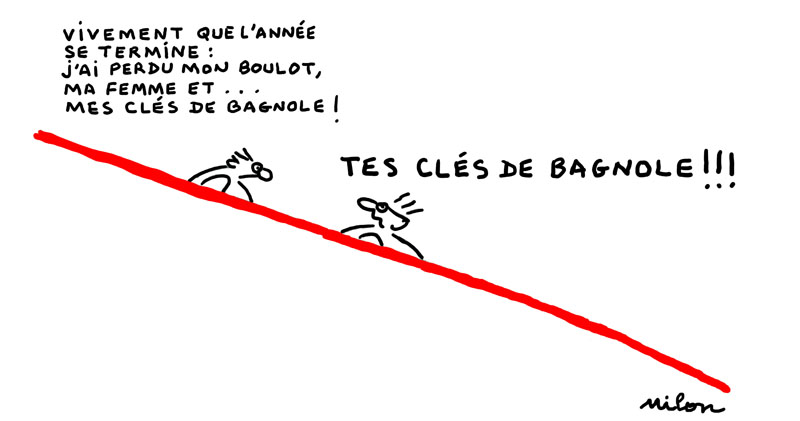 Le dessin lamineducoach du jeudi 30 décembre 2021:
" Une fin d'année en fanfare !!!!!!! ".