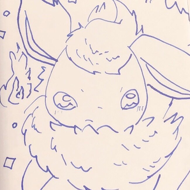 ポケモン ガラスペンで描くとこんな漢字です 下書きなし一発描き楽しいぜ ガラスペン 皇なつねこ ポケ絵師 のイラスト