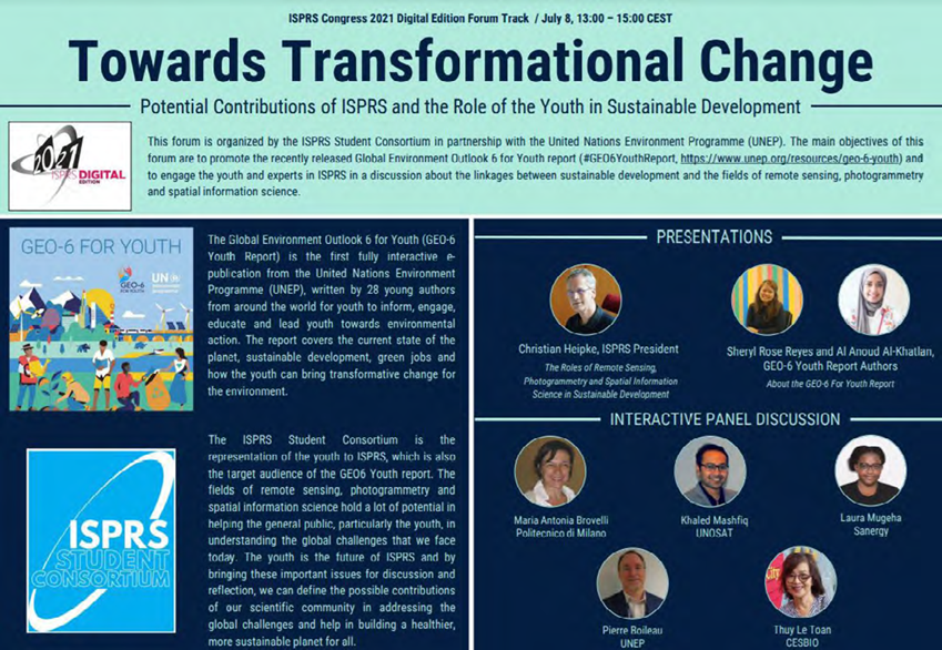 ISPRS_STEP's tweet photo. Successful activities co-organised by the @ISPRS_SC in the last few months, particularly the @ISPRS UNEP forum and the #EarthEngineSG workshop, were highlighted in the #BACKSIGHT section.
#GEE
(3/7) https://t.co/kuE69ry8OC