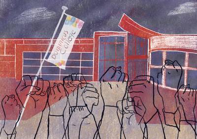 dgnijmegen's tweet photo. De slag om het Dominicus, een geliefde school die moet sneuvelen voor de krimp https://t.co/fIzmsOfh5A https://t.co/nX76PuDU0M