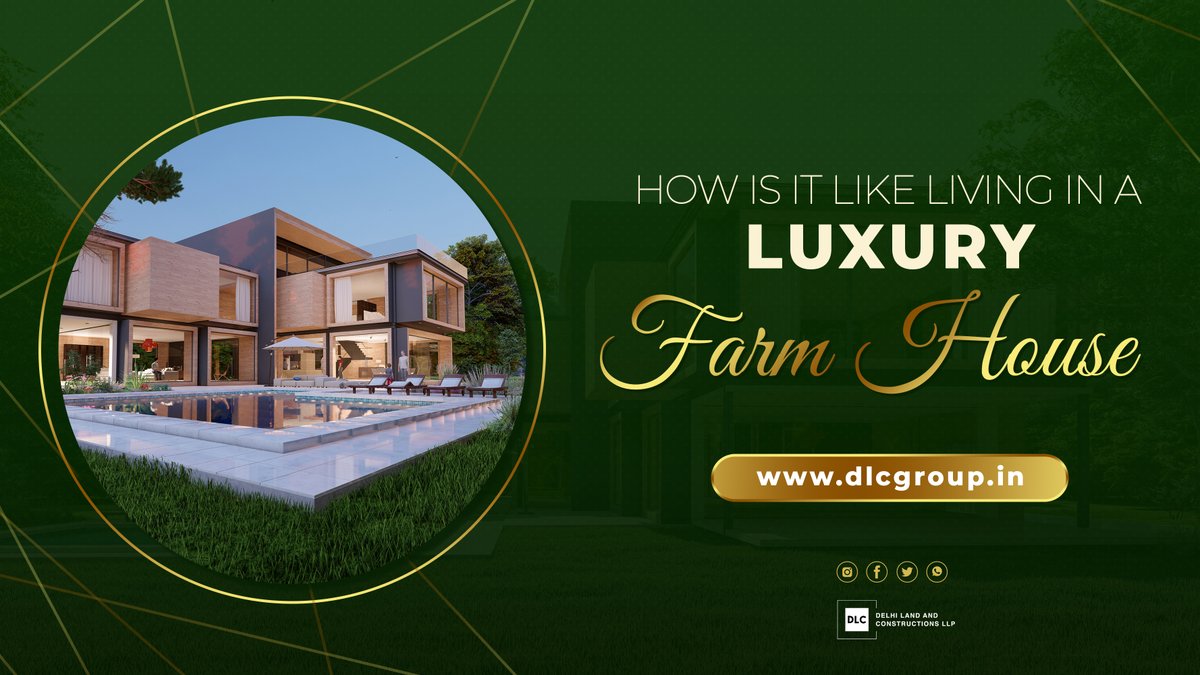 #Living in a #Luxury #Farm_House & that too in the Lap of #Nature feels like you are meeting a new version of yourself

dlcgroup.in/how-is-it-like…

#luxuryfarmhouse #farmland #farmliving #affordablefarmhouse #farms #farmsinjewar #jewarairport #dlcgroup #royalfarmhouse #deepakgupta