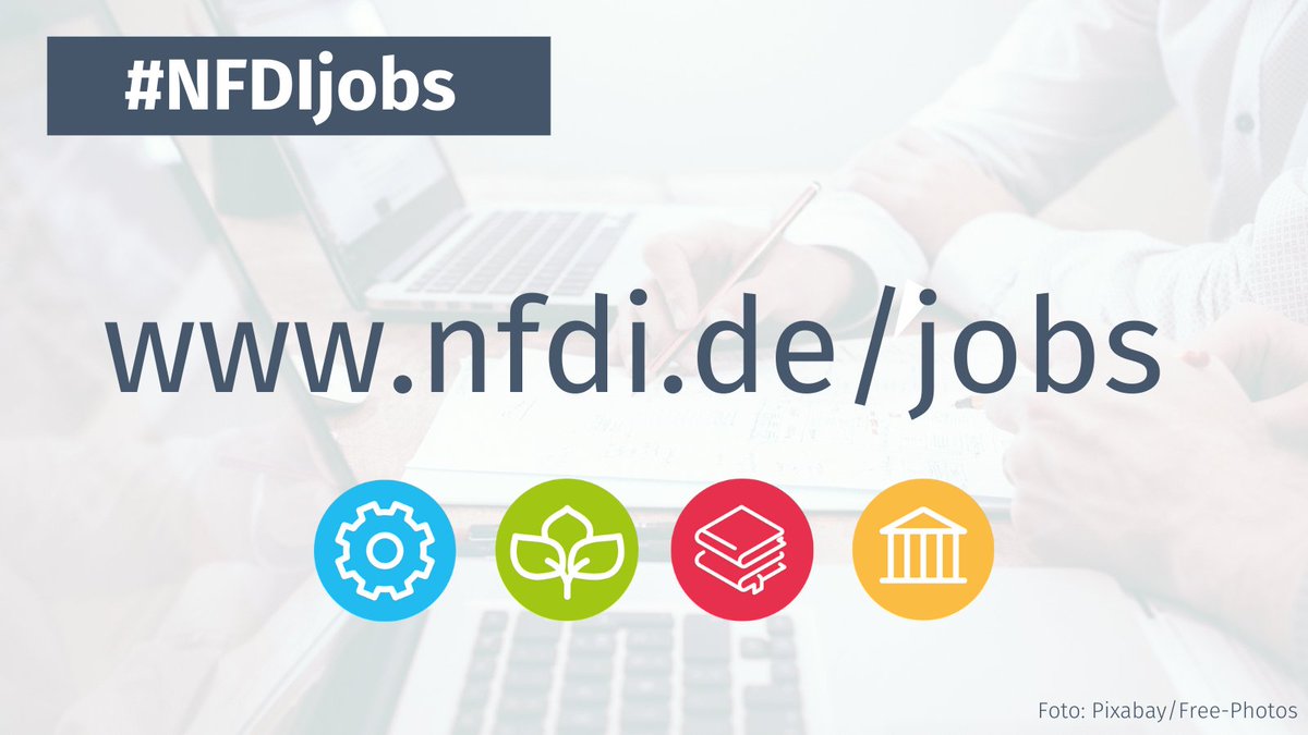 NFDI_de's tweet photo. New year, new challenges! Become part of #NFDI and help to design the future of #RDM.
➡️Job opportunities: https://t.co/5fpU7rqqHC
#NFDIjobs #sciencejobs #FDM https://t.co/0RlCM6zXpa