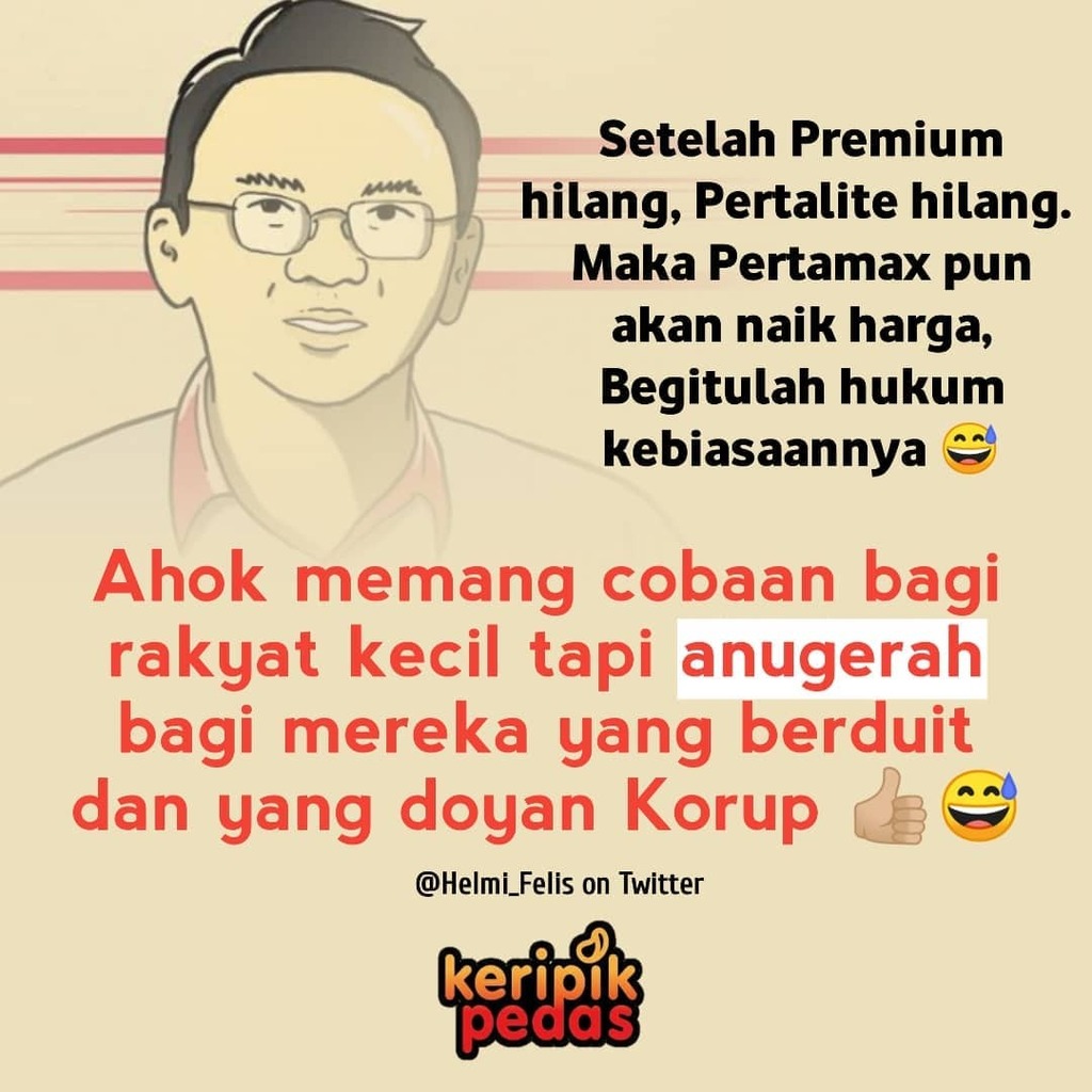 Anugerah terindah...
.
#anugerah #anugerahterindah #ahok #pertamina #bbmnaik #koruptor #korupsi #rakyat