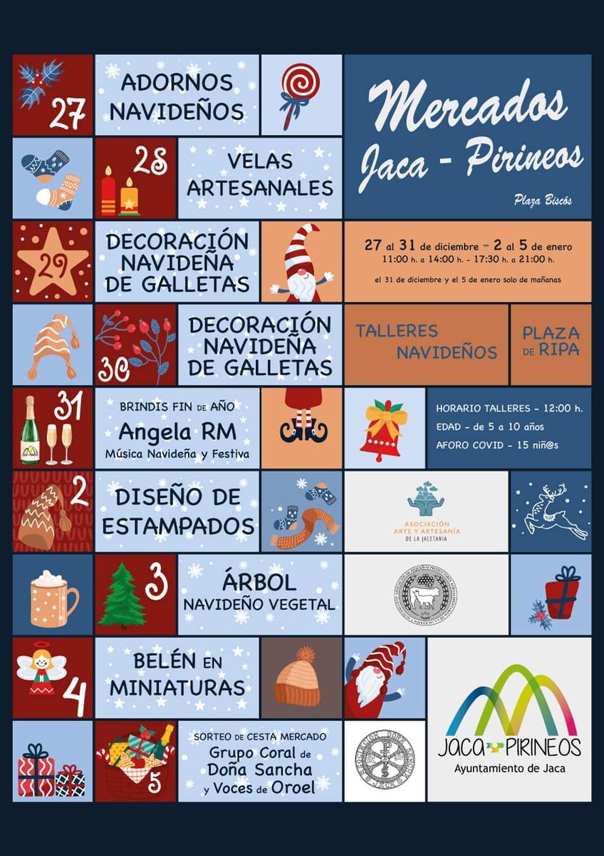 cJacetania's tweet photo. 📝AGENDA DEL FIN DE SEMANA
Si vas a despedir el año en La #Jacetania en este enlace puedes consultar las actividades culturales y de ocio que se han organizado en las distintas localidades de nuestra Comarca: https://t.co/YAdpirlboT
¡Feliz 2022! https://t.co/UYeOMfjmzN
