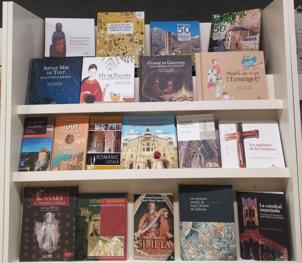 Mireu la nova col·lecció de #llibres📚 que podreu trobar a la nostra botiga! 

Veniu a donar-hi un cop d’ull i descobrireu guies del #romànic, #llibresinfantils o estudis d’ #art i #història del nostre territori.