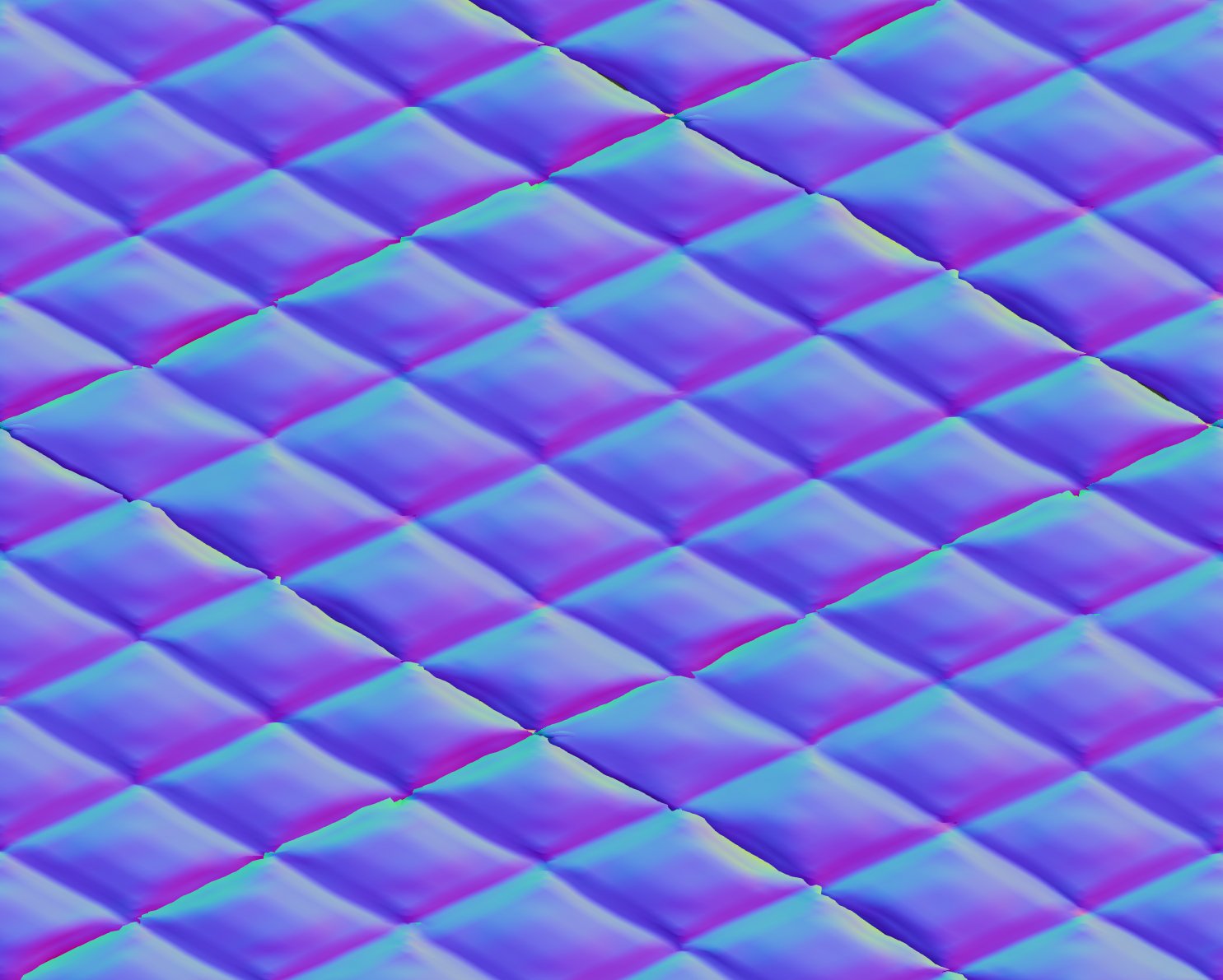 Ian Hubert on X: I did a (probably unnecessary) cloth sim for the quilted  fabric pattern in there, and rendered out a normal map if anyone wants it!  Works pretty well.  /