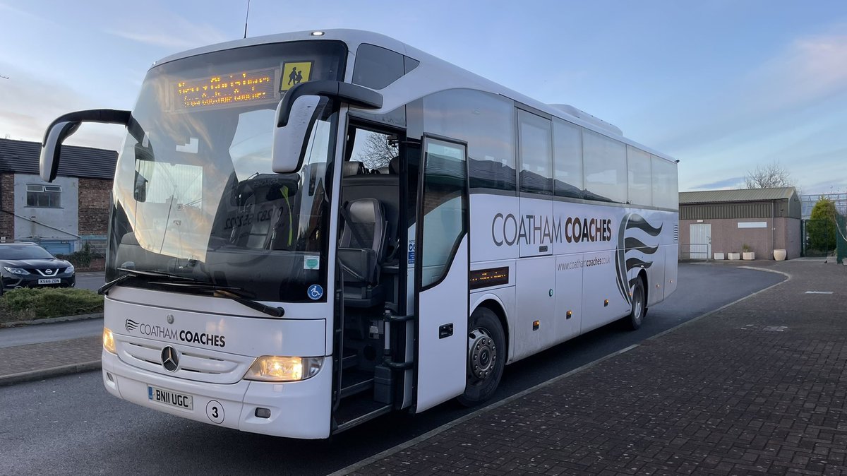Coatham's tweet photo. A coach operators Xmas, phone goes at 5am, by 9am that’s the 6th rail replacement vehicle out today #versatile #accessible https://t.co/9qIC9YH6FL